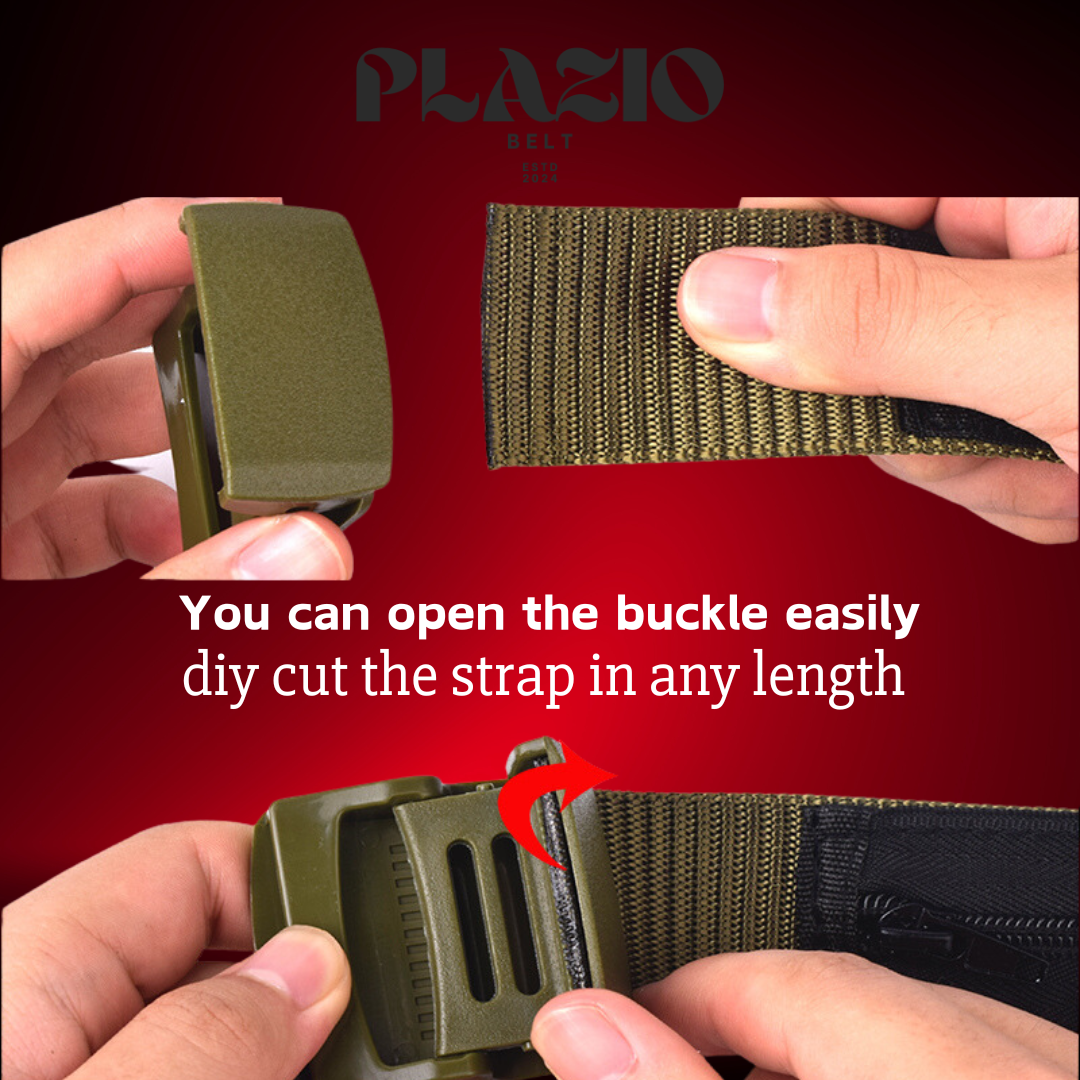 Plazio Belt™ Belt with hidden zip pocket